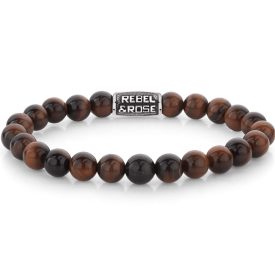 Rebel & Rose Tiger Red Vintage Mann Armband M RR-80103-V-M