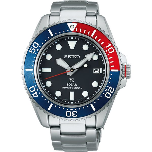 Seiko Prospex Solar Diver Pepsi Herrenuhr SNE591P1
