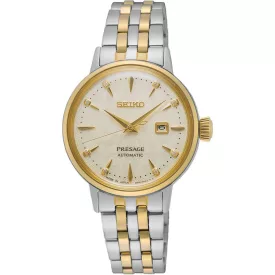   Seiko Preasage Cocktail Time White Lady Diamond Twist Damenuhr SRE010J1