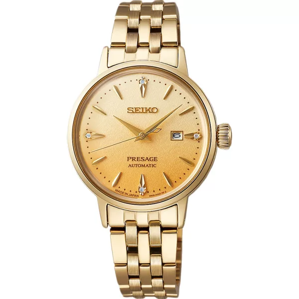Seiko Presage Eggnog Diamond Set Cocktail Time Damenuhr SRE018J1