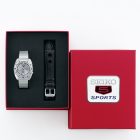 Seiko 5 Sports Heritage Design Re-Creation “Ash blue” Limited Edition Herrenuhr Satz SRPL03K1