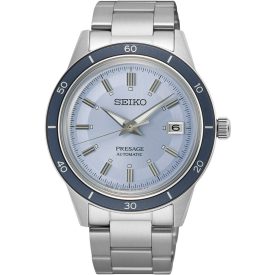   Seiko Presage European Exclusive in Retro Blue Limited Edition Herrenuhr Satz SRPL19J1