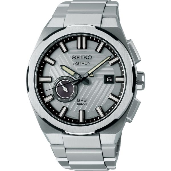 Seiko Astron GPS Solar Silvertone Earth Limited Edition Herrenuhr SSJ037J1