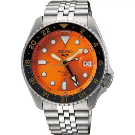  Seiko Seiko 5 Sports GMT 'Mikan Orange' Herrenuhr SSK005K1