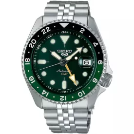 Seiko 5 Sports SKX GMT Bi-Colour Green Herrenuhr SSK035K1