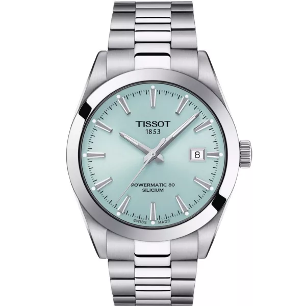 Tissot T-Classic Gentleman Powermatic 80 Silicium Tiffany Blue Mann T127.407.11.351.00